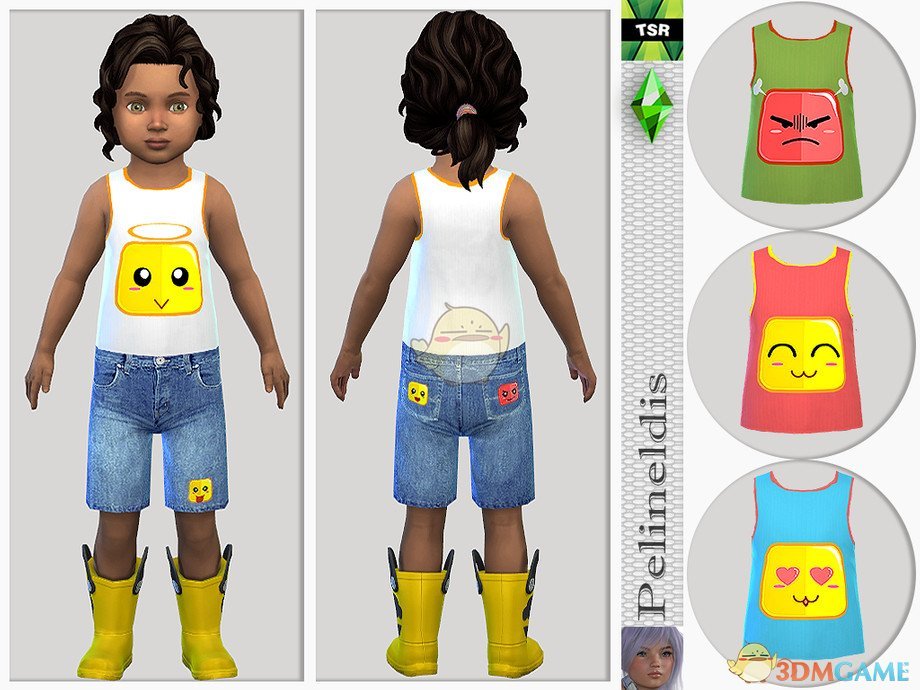 《模拟人生4》超可爱的女性背心MOD