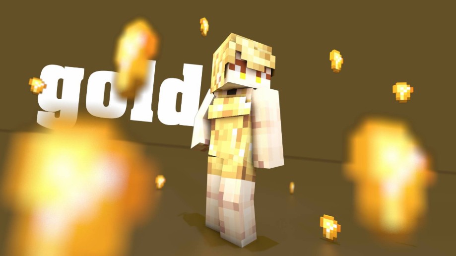 《我的世界》黄金皮肤MOD