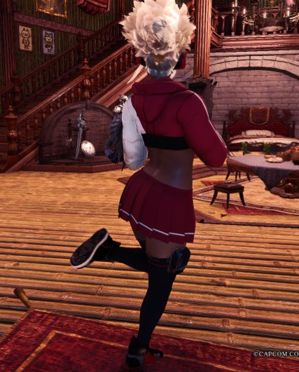 《怪物猎人：世界》红色啦啦队性感服装MOD