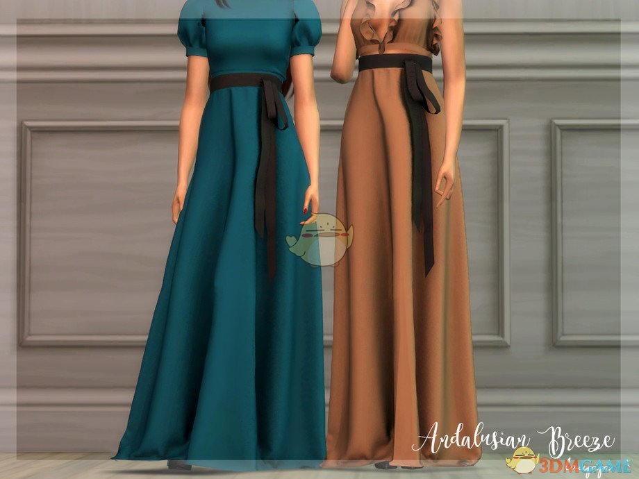 《模拟人生4》女性可爱蝴蝶结连衣裙MOD