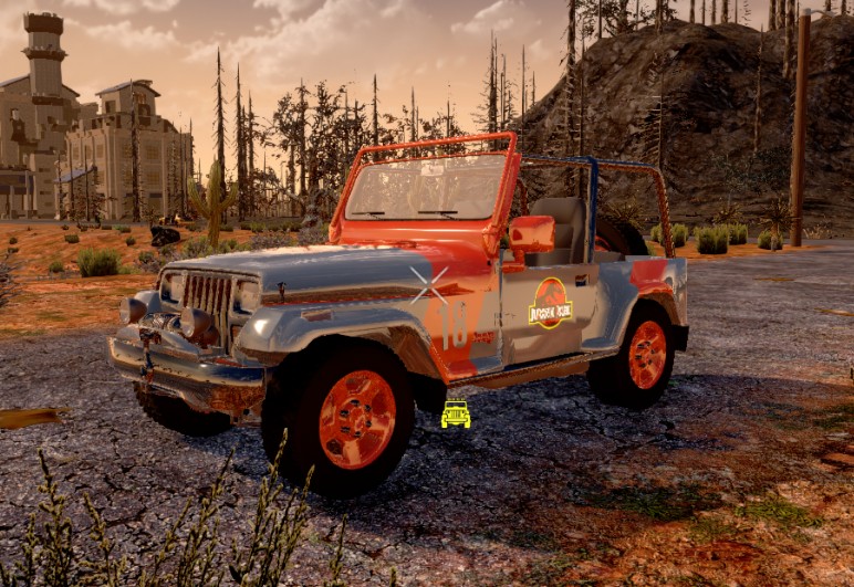 《七日杀》侏罗纪公园吉普车MOD