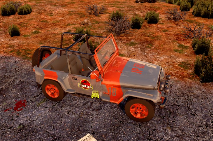 《七日杀》侏罗纪公园吉普车MOD