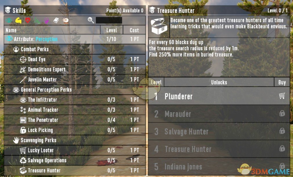 《七日杀》寻宝猎人技能调整MOD