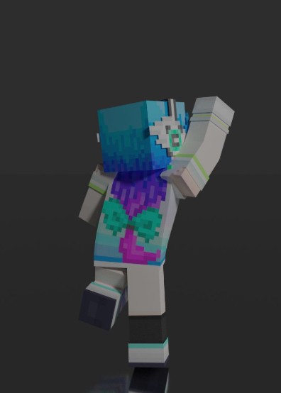 《我的世界》活力胖次少女皮肤MOD