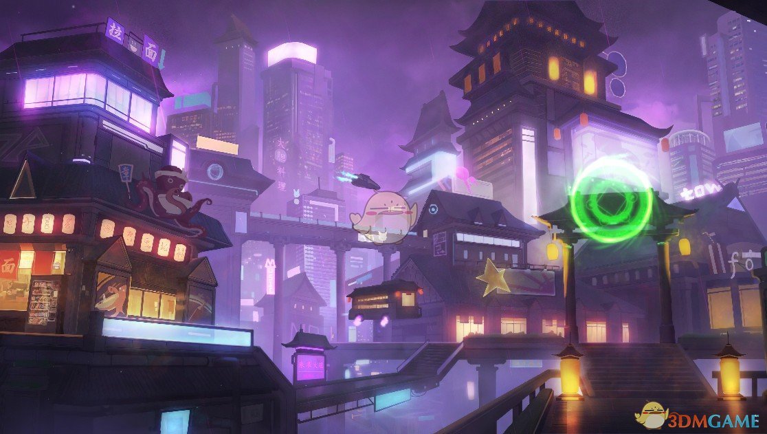 《Wallpaper Engine》赛博朋克古风城动态壁纸