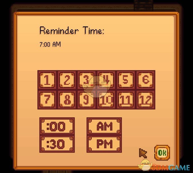 《星露谷物语》游戏内置闹钟MOD