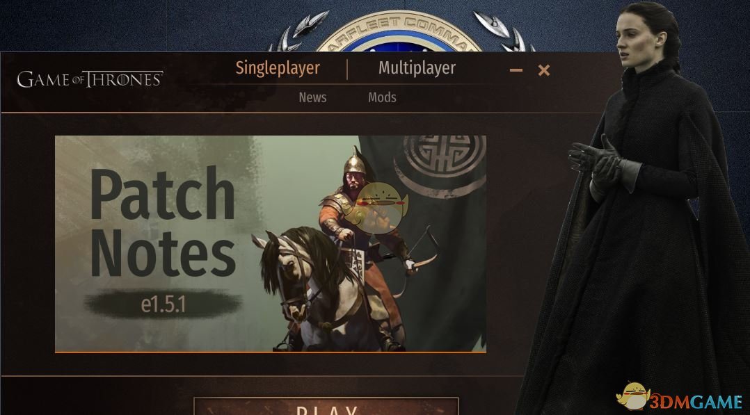 《骑马与砍杀2》权利的游戏启动界面MOD