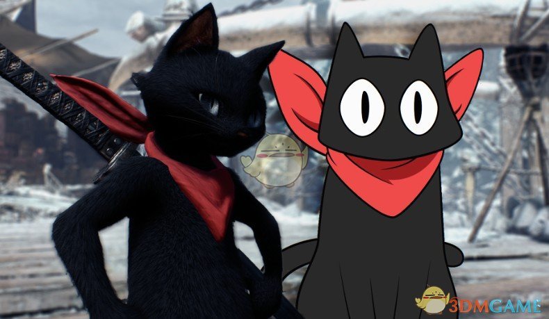 《怪物猎人：世界》黑猫坂本桑MOD