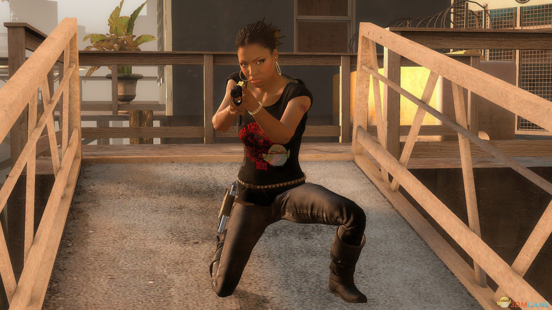 《求生之路2》罗谢尔皮裤黑色衬衫MOD