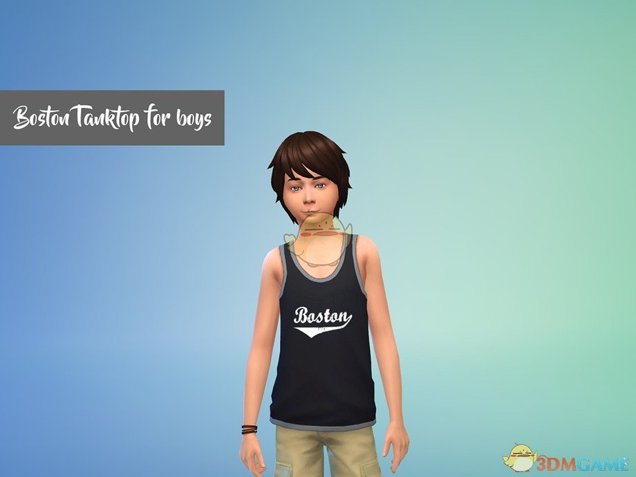 《模拟人生4》小男孩简洁背心MOD