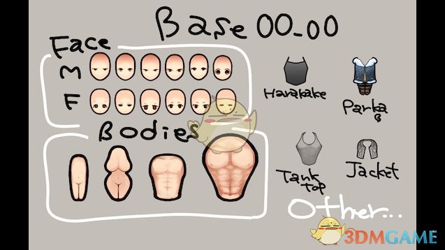 《边缘世界》角色脸型体型服装v1.2 MOD