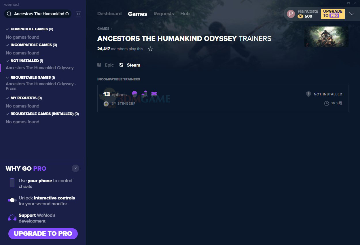 《先祖：人类奥德赛》v1.4十三项修改器[MrAntiFun][Steam]