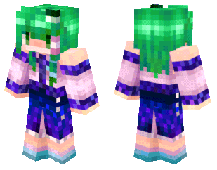 《我的世界》东风谷早苗皮肤MOD