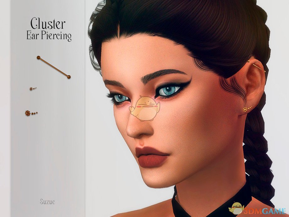 《模拟人生4》女性穿孔耳钉MOD