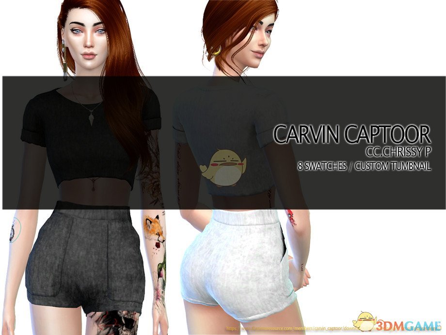 《模拟人生4》女性夏季休闲短裤MOD