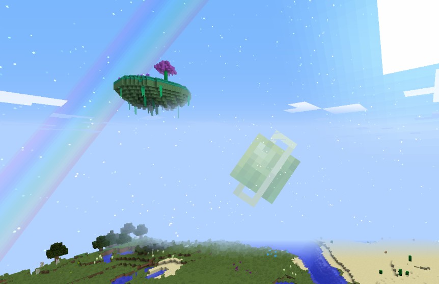 《我的世界》水晶花园的天空MOD