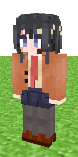 《我的世界》樱岛麻衣学姐皮肤MOD