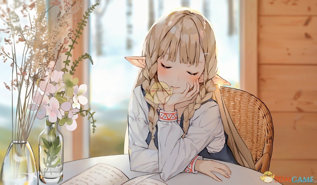 《Wallpaper Engine》午后悠闲的精灵少女动态壁纸