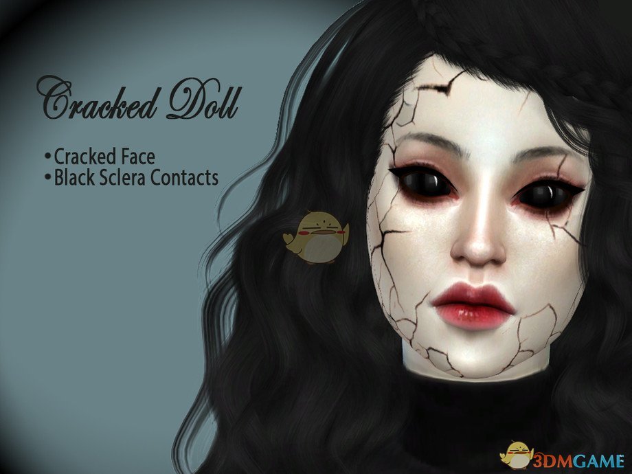 《模拟人生4》恐怖裂痕脸MOD