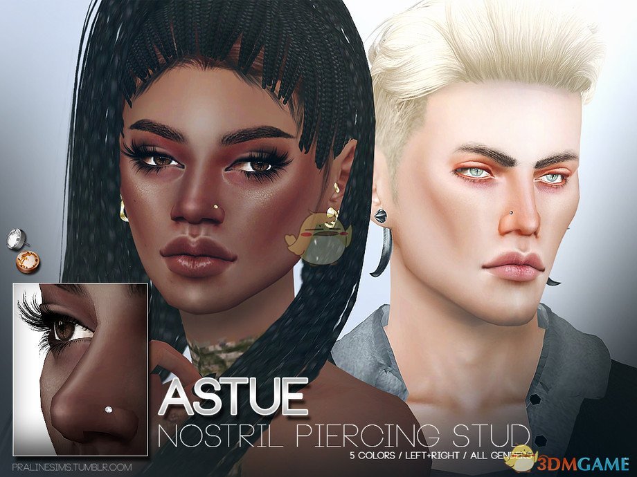 《模拟人生4》鼻孔穿孔钉MOD