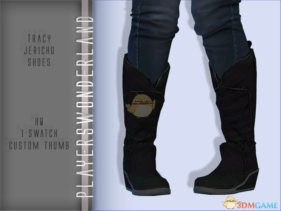 《模拟人生4》男士帅气高邦鞋子MOD