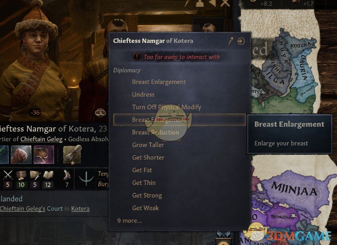 《十字军之王3》角色外表调整MOD