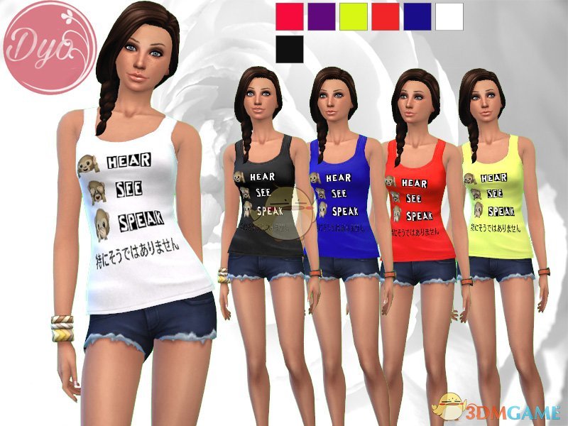 《模拟人生4》猴子表情包上衣MOD