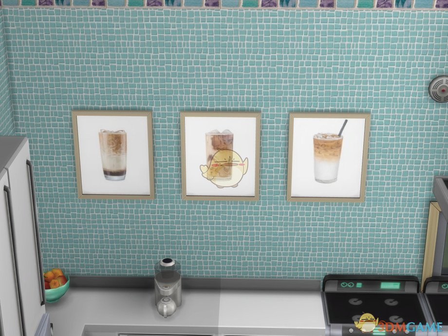 《模拟人生4》现代咖啡厅壁画MOD