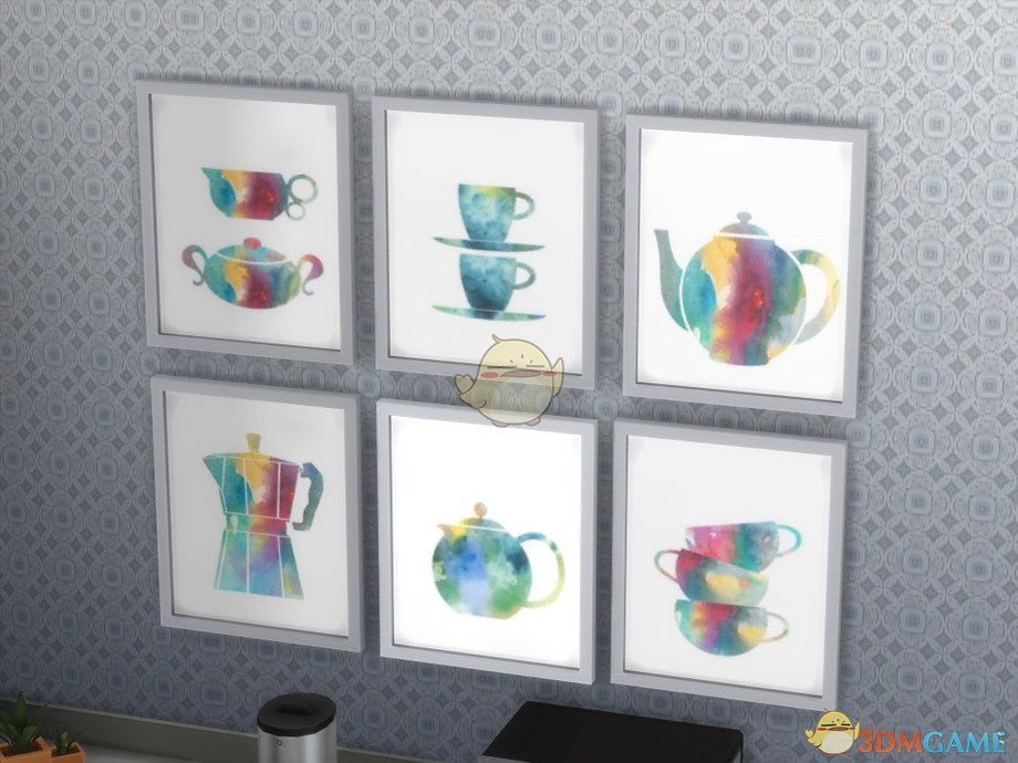 《模拟人生4》现代咖啡厅壁画MOD