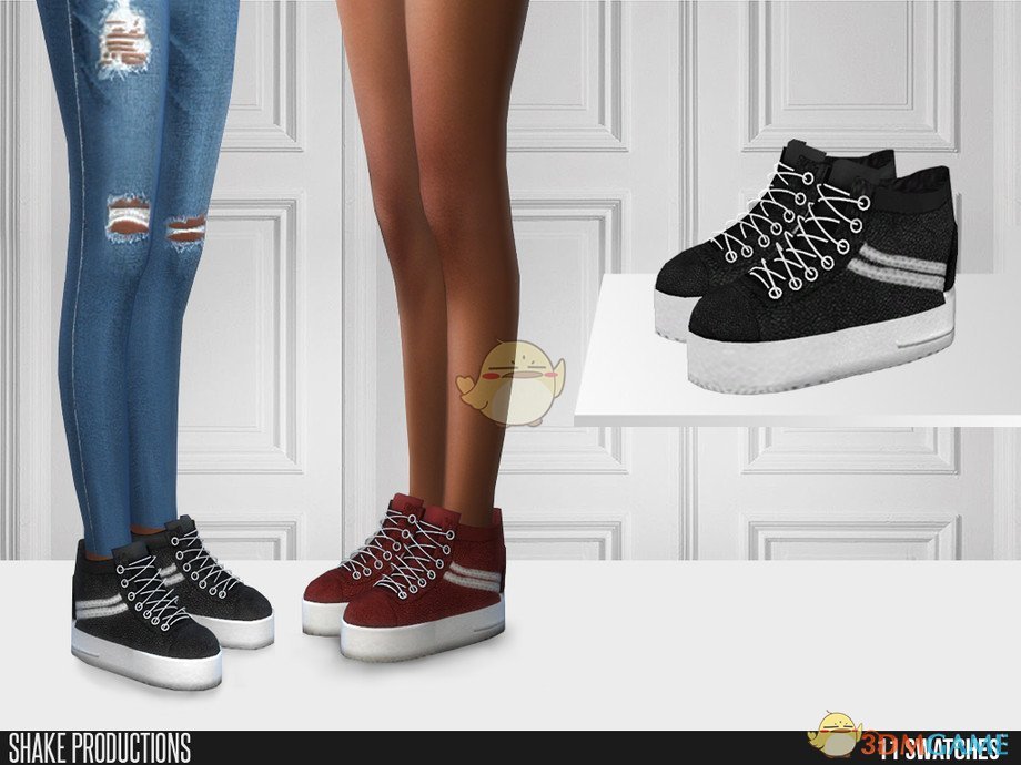 《模拟人生4》女性时尚的高跟运动鞋MOD