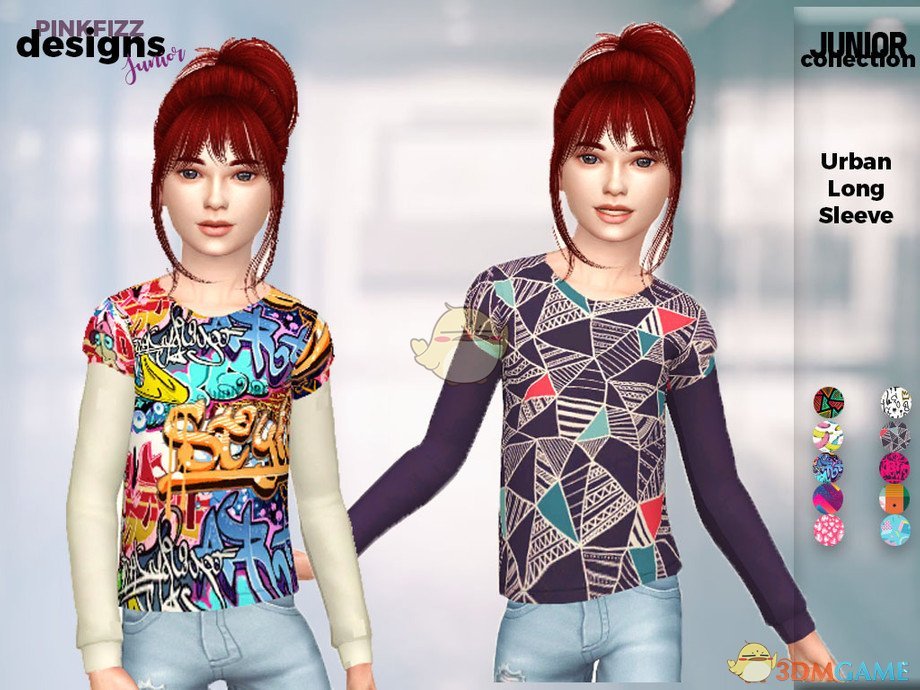 《模拟人生4》小女孩多彩上衣MOD