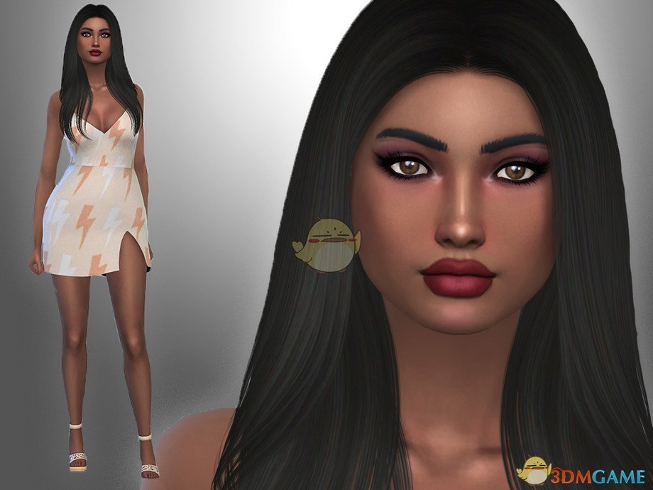 《模拟人生4》闪电印花连衣裙MOD