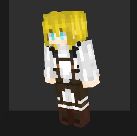 《我的世界》进击的巨人艾尔敏皮肤MOD