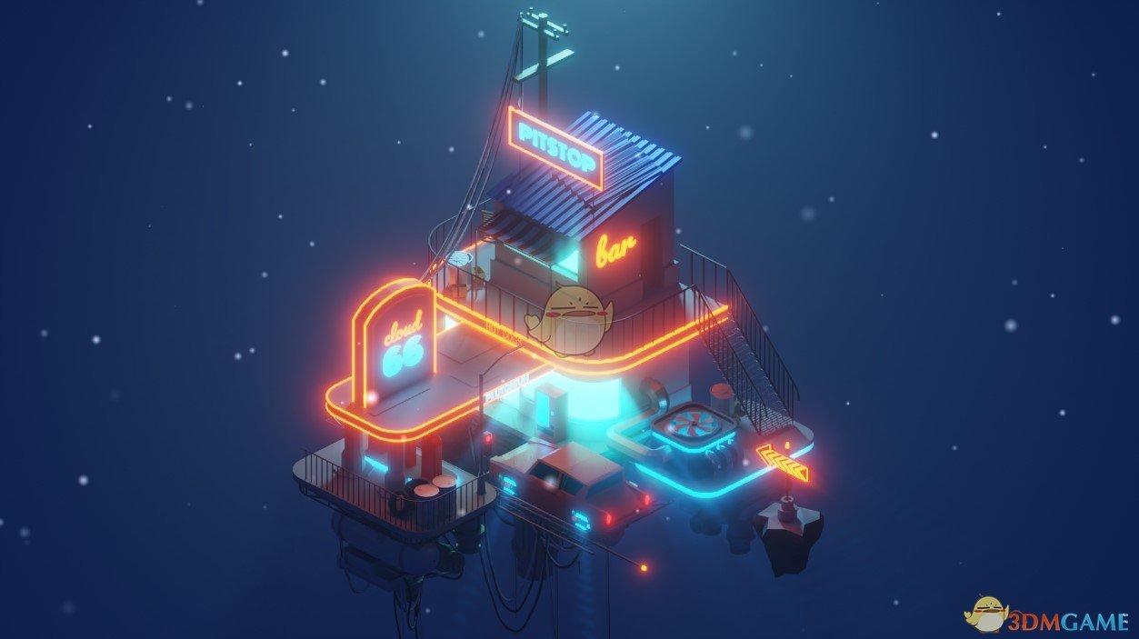 《Wallpaper Engine》霓虹微型3D建筑动态壁纸