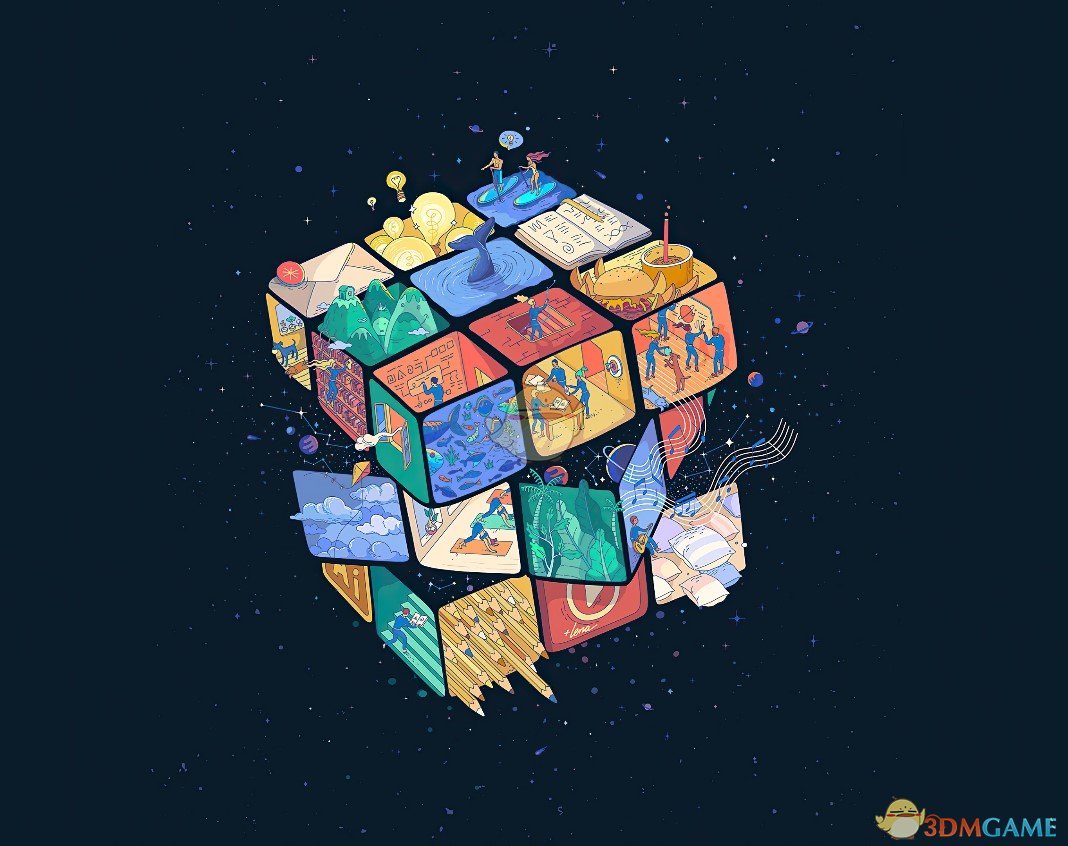 《Wallpaper Engine》魔方微型场景动态壁纸