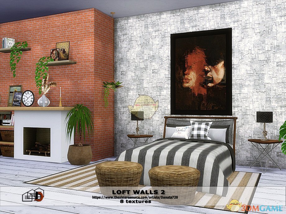 《模拟人生4》精致的油画壁画MOD