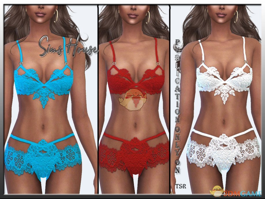 《模拟人生4》低腰条纹女式内衣MOD