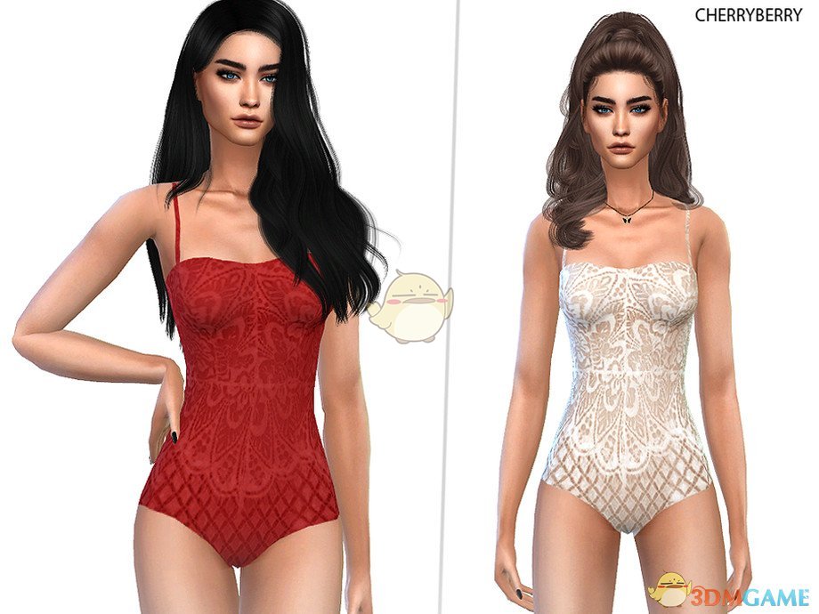 《模拟人生4》女性简洁性感蕾丝内衣MOD