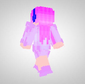 《我的世界》粉发夜影少女皮肤MOD