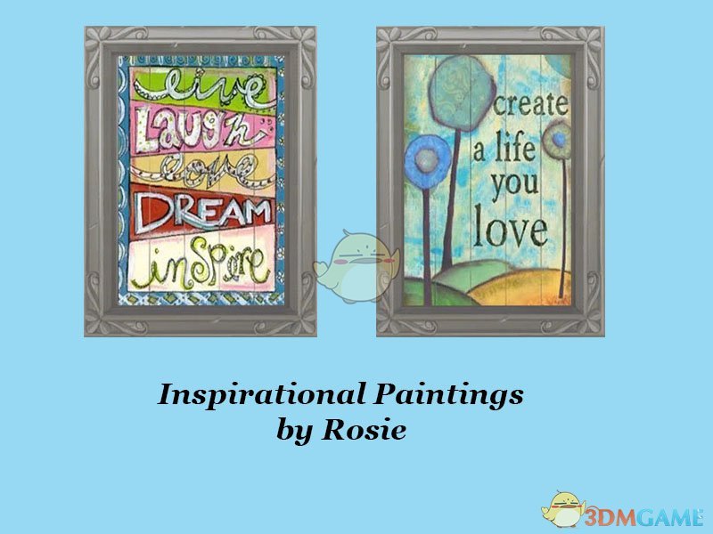 《模拟人生4》彩色绘画壁画MOD