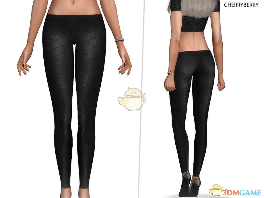 《模拟人生4》女性黑色皮革护腿MOD