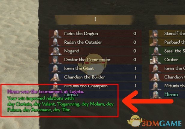 《骑马与砍杀2》竞技场胜利增加声望MOD