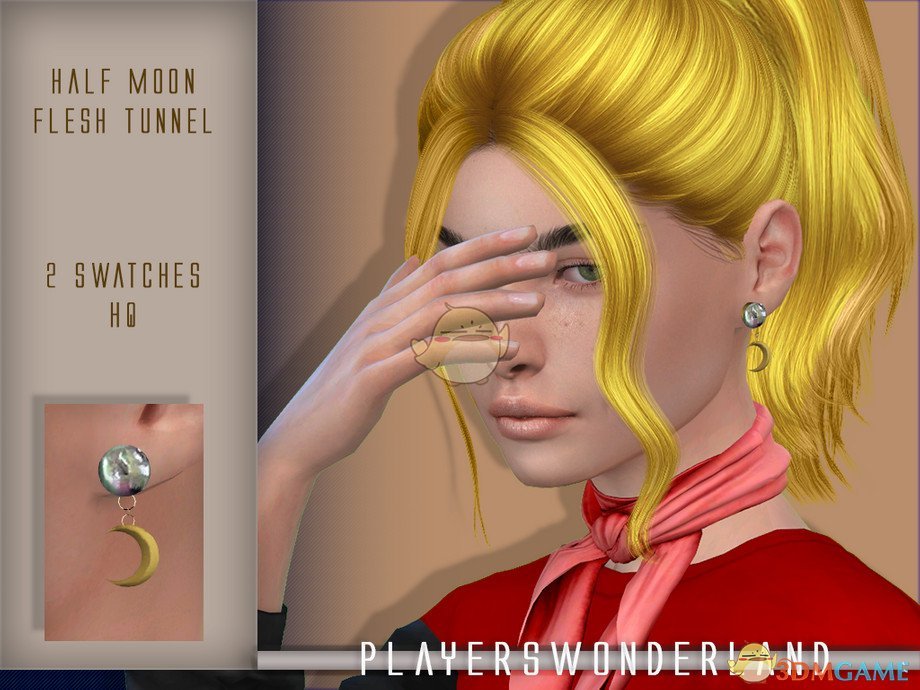 《模拟人生4》半月珍珠耳环MOD