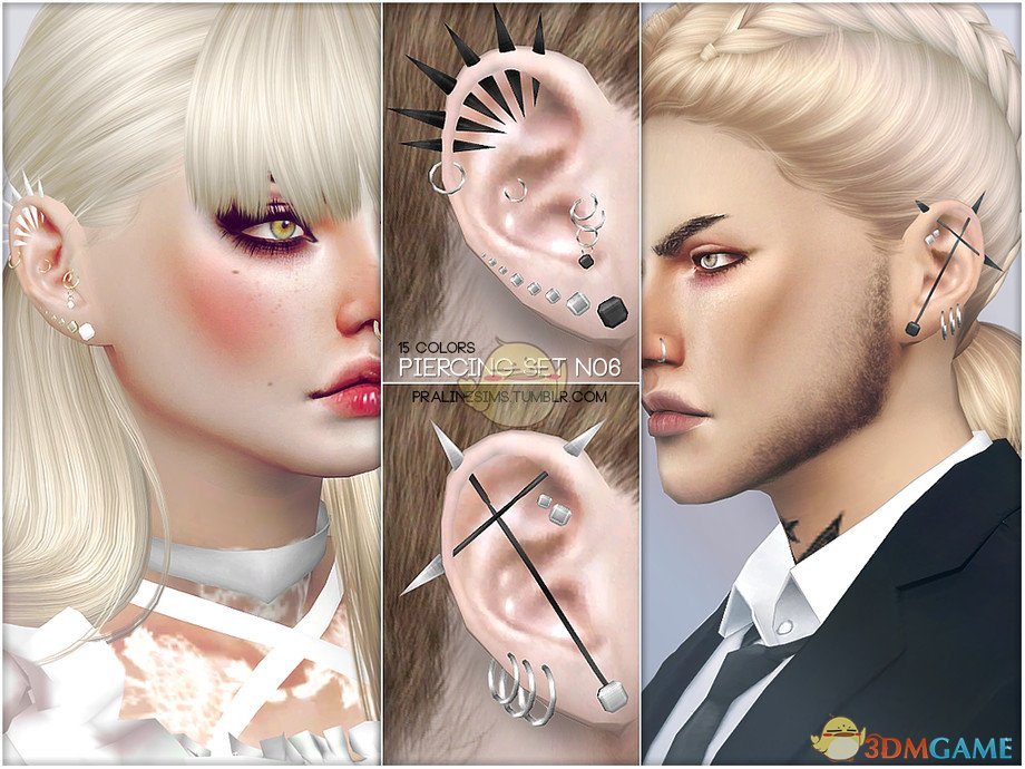 《模拟人生4》穿孔耳钉MOD