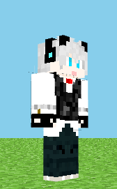 《我的世界》银发猫耳男执事皮肤MOD