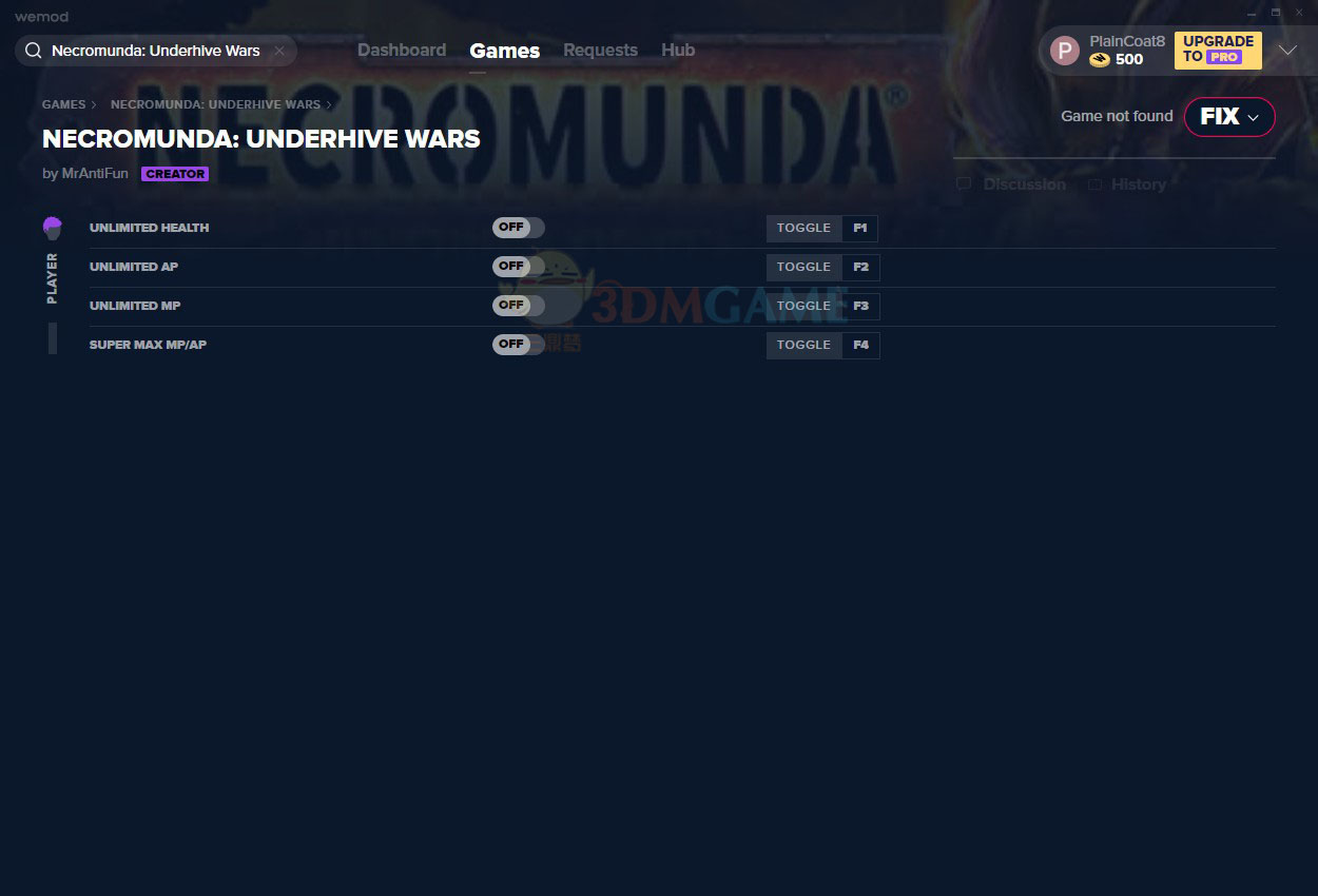 《涅克罗蒙达：下巢战争》v1.0四项修改器[MrAntiFun]