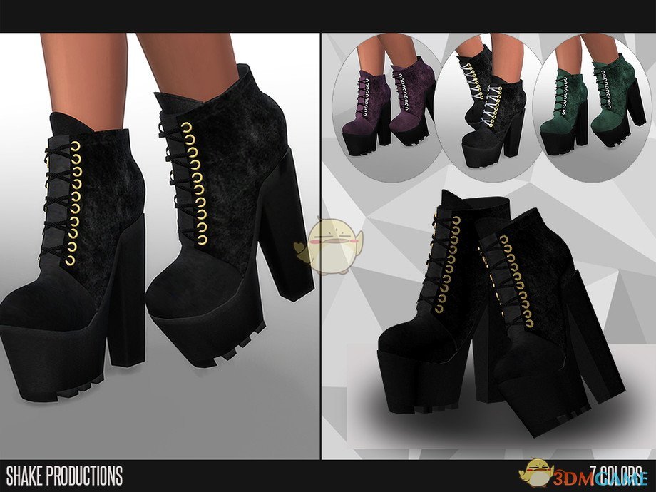 《模拟人生4》女性时尚的高跟长靴MOD