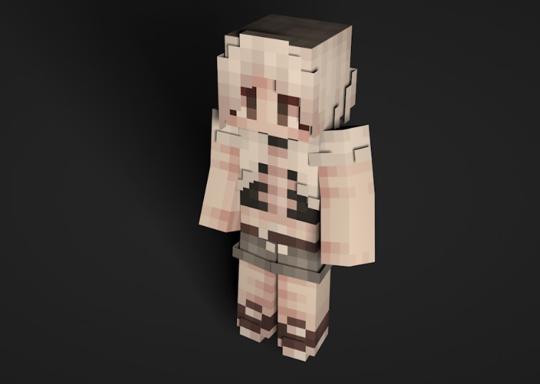 《我的世界》怪物拟人·骷髅人皮肤MOD