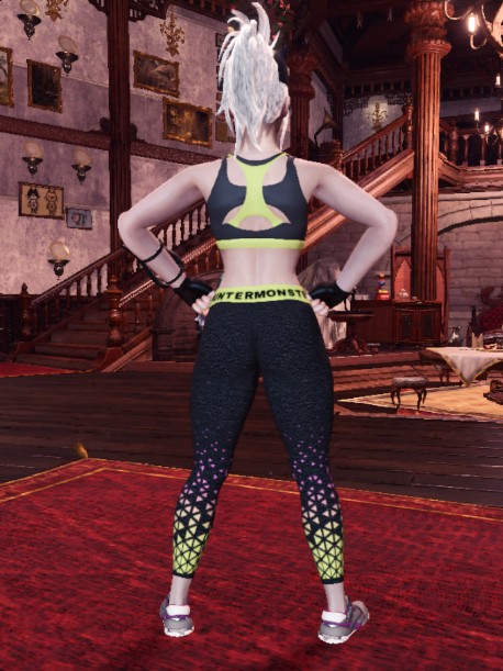 《怪物猎人：世界》女性运动背心套装MOD