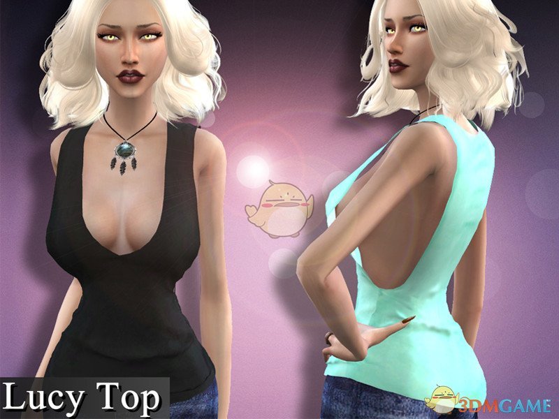 《模拟人生4》女性夏季现代吊带上衣MOD